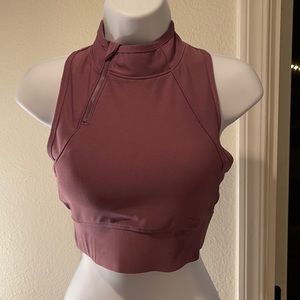 Zip top sports bra - M